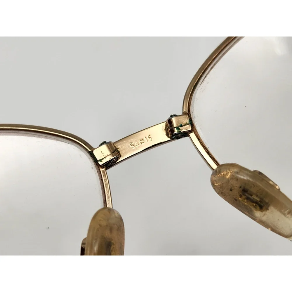 Yves Saint Laurent YSL 4080 Y307 Gold Tone Eyeglasses Frames 54-15-130 Vintage